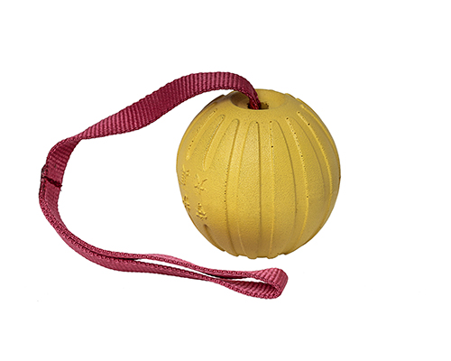 Grooved Foam Training Ball on Rope (XLarge)